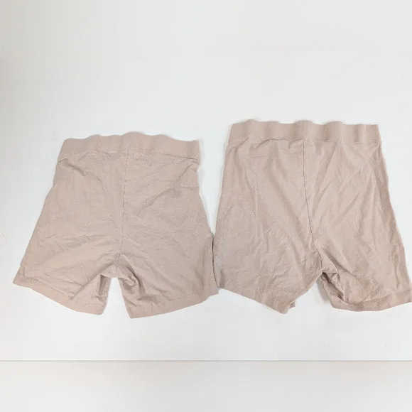 Lot Of 2 Nude Pink 100% Cotton Bike Shorts 5.5" [211] - Picture 5 of 6